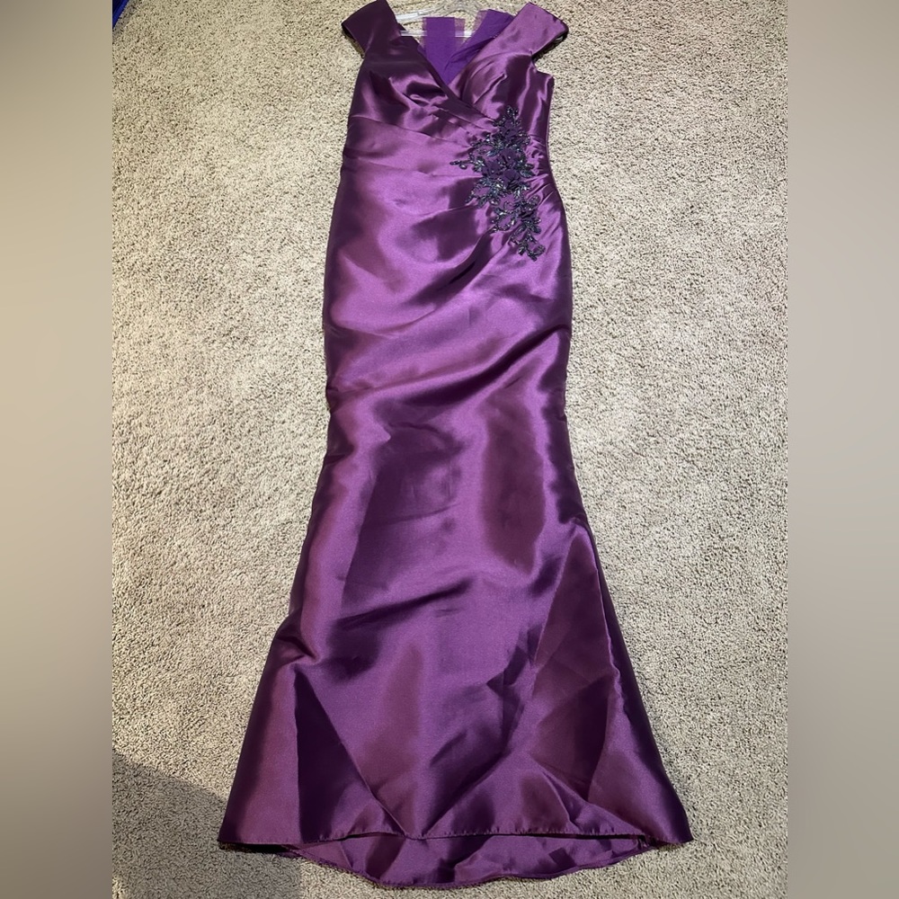 BRAND NEW Mother of the Bride Dress MGNY by Morilee (Eggplant, Size 8)